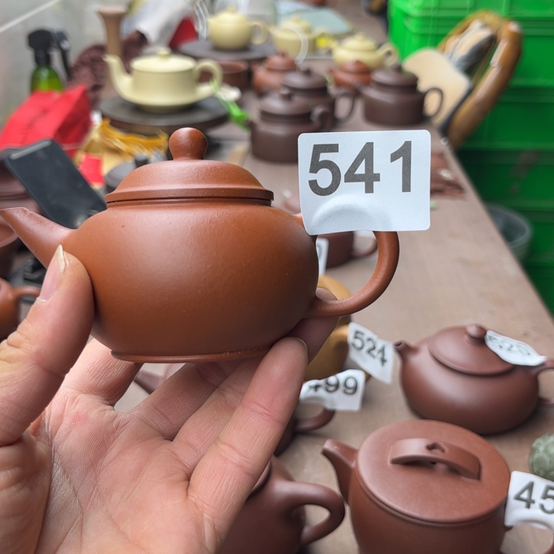 紫砂茶壶小红泥水平120左右瑕疵