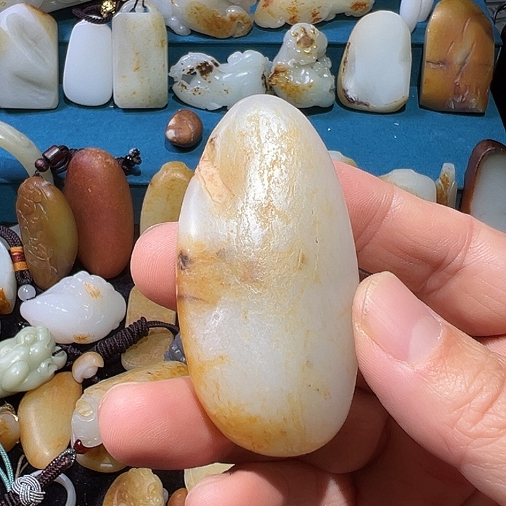 和田玉未镶嵌吊坠(不含链)