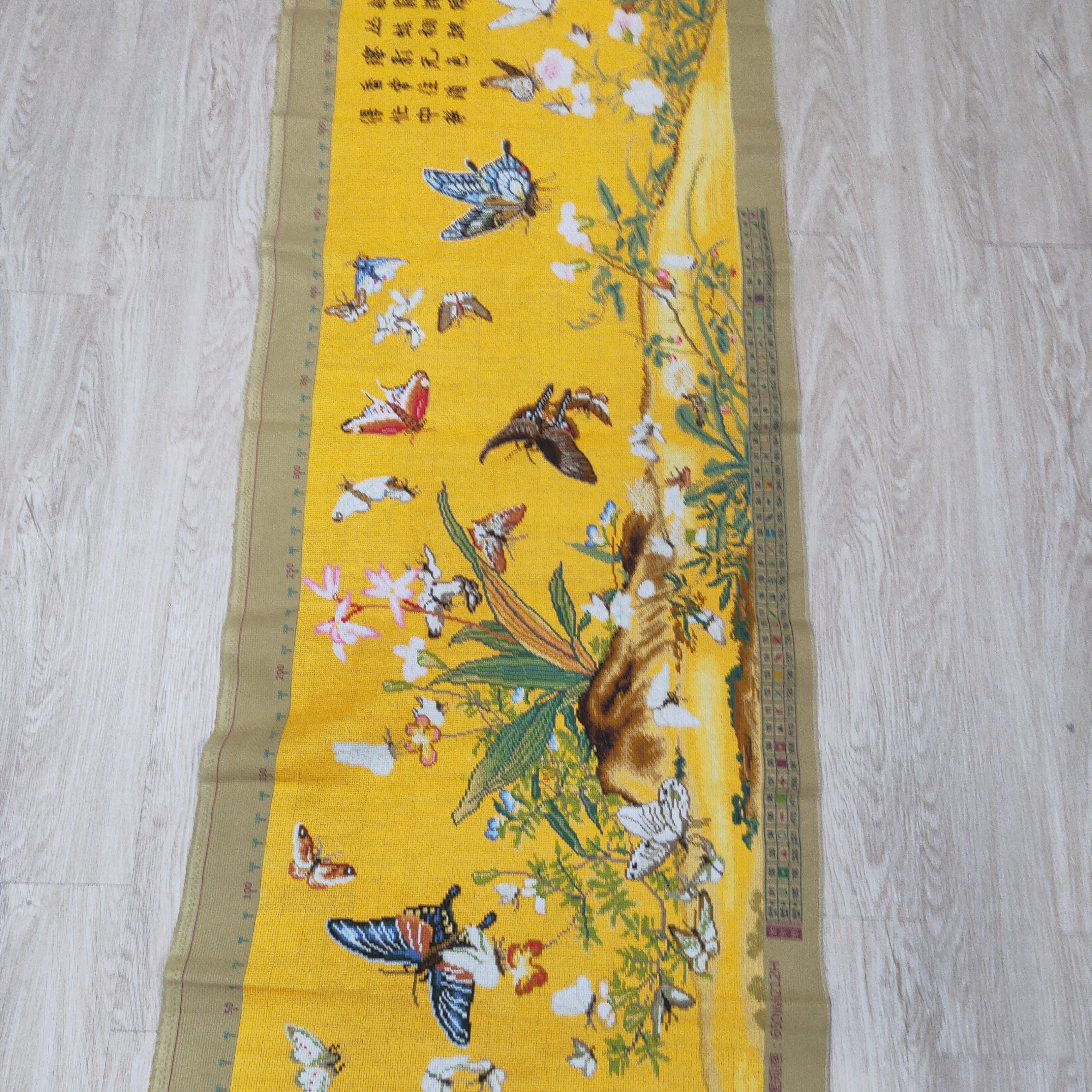 手工绣好的十字绣成品百蝶图客厅书房办公室装饰挂画