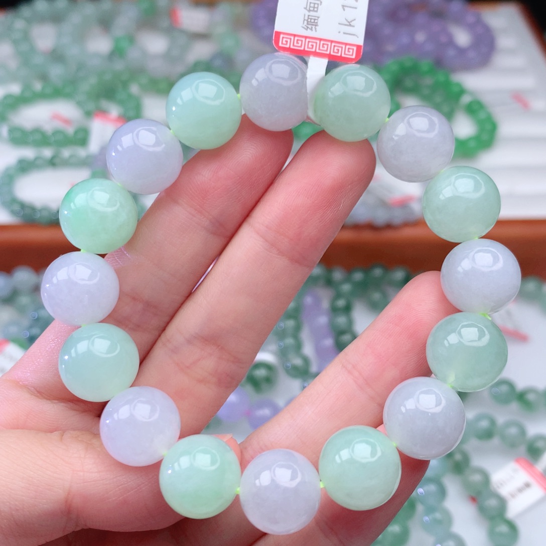 翡翠手链未镶嵌翡翠12.6mm