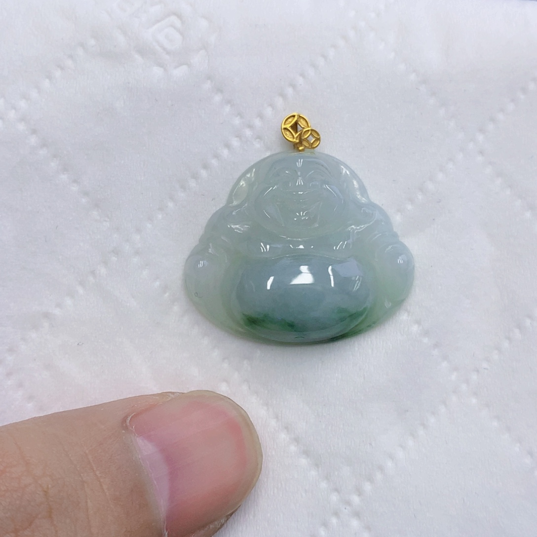 翡翠18K金镶嵌颈饰翡翠