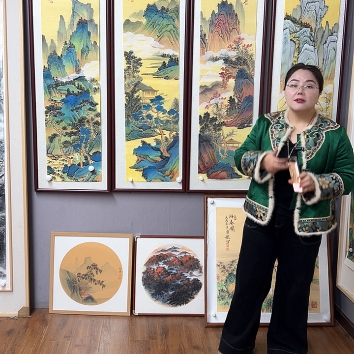 国画中美老师纯手绘作品