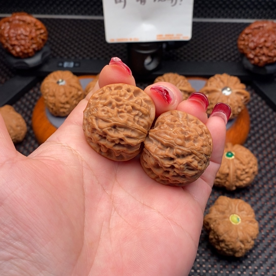 文玩核桃把件龙眼36边38肚