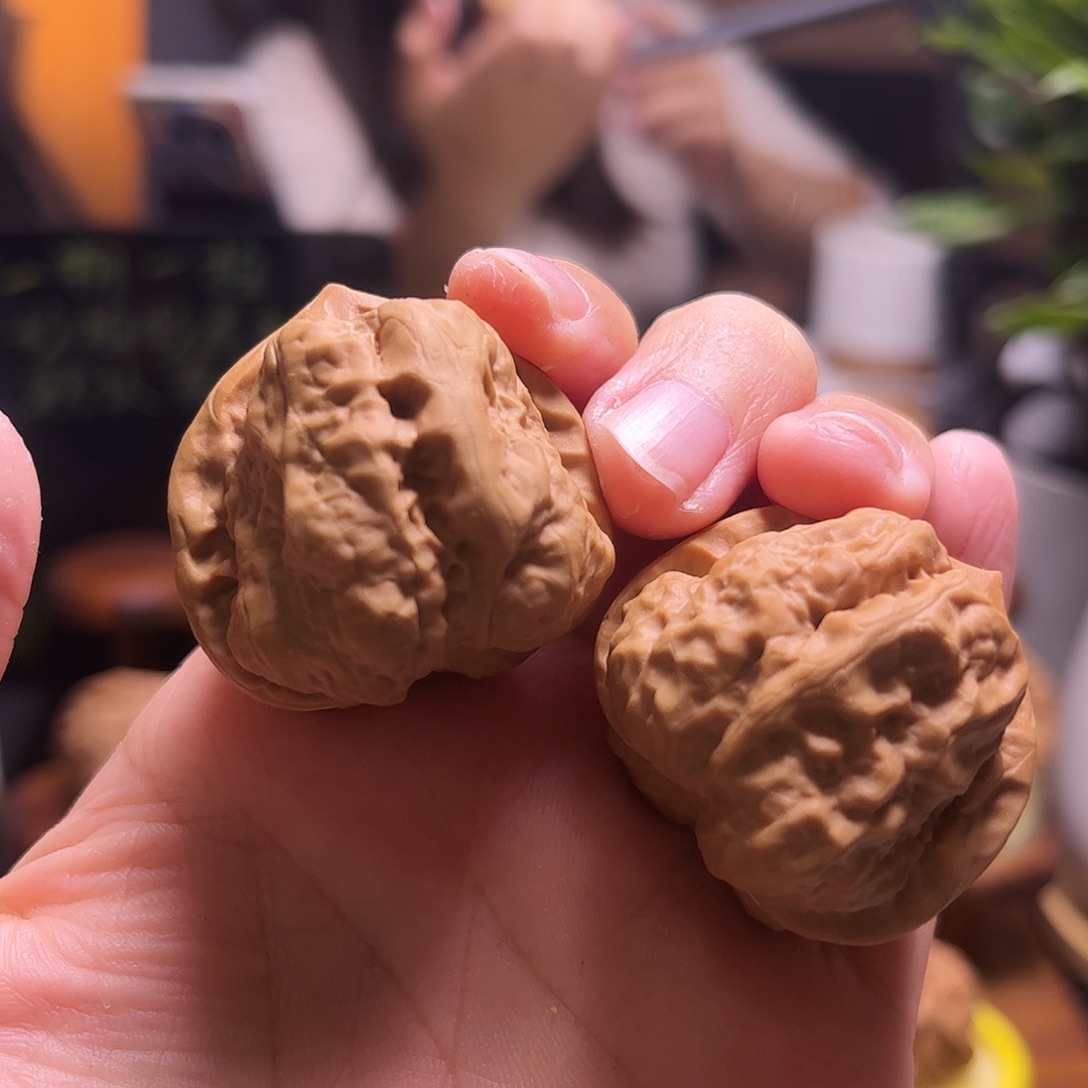 文玩核桃把件35尺三角蛙20