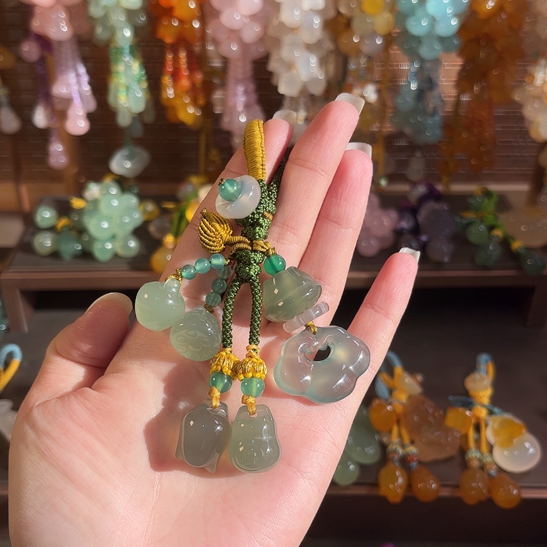 玛瑙/玉髓未镶嵌车挂