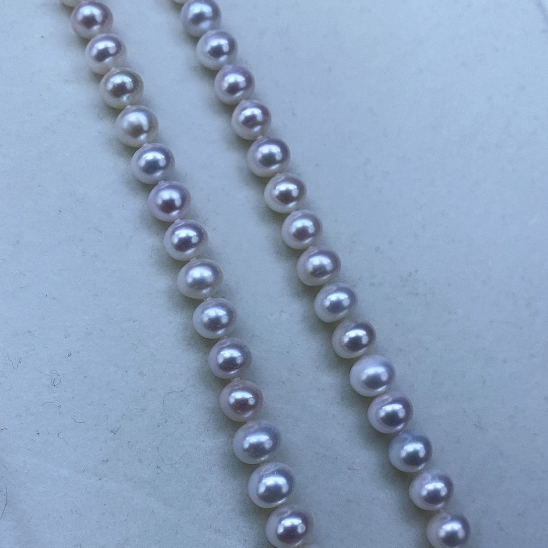 淡水珍珠颈饰银S925镶嵌➕9极光