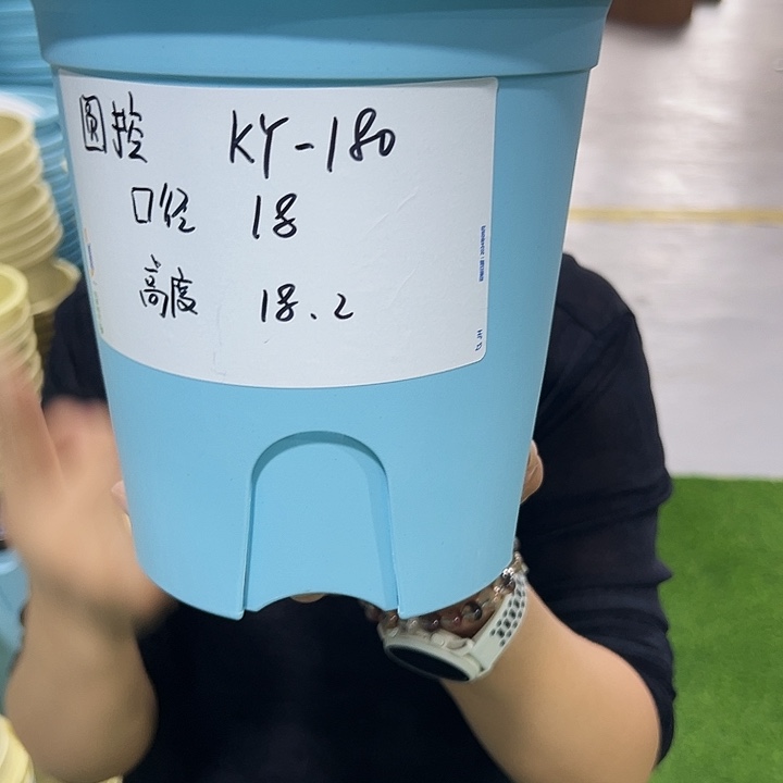 特价圆控口18高18蓝色无托5只