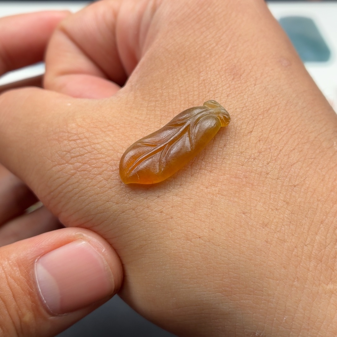 定制翡翠未镶嵌叶子