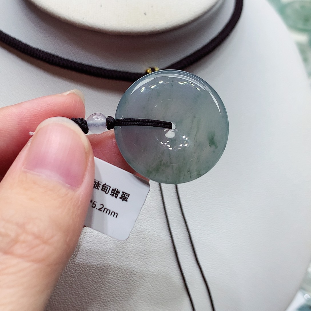 颈饰未镶嵌翡翠编号23，24.7/5.2