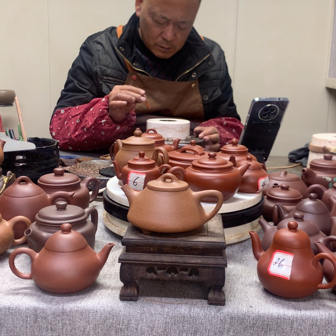 茶壶紫泥黄降坡子冶石瓢140 C半手工制作