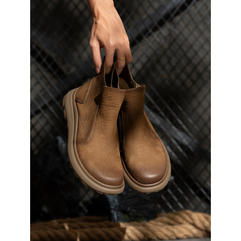 中帮拉链马丁靴高帮透气朋克风复古百搭经典潮流软底软面7866-01