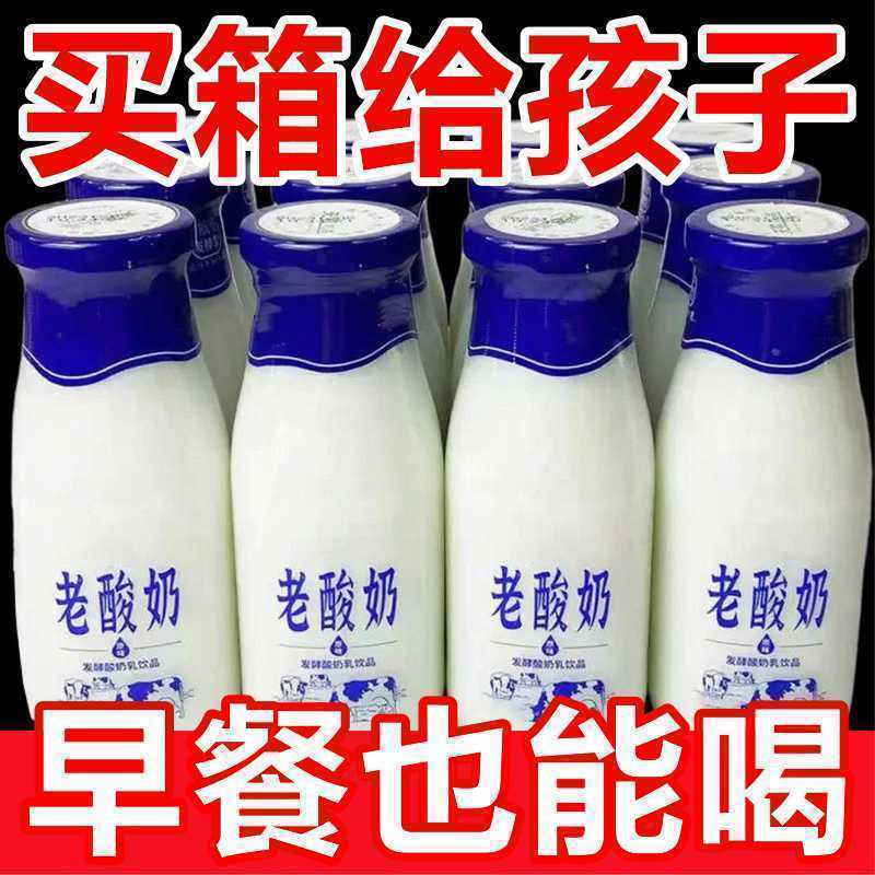 原味老酸奶280ml*24瓶整箱办公室营养早餐低脂饮品学生家庭实惠装