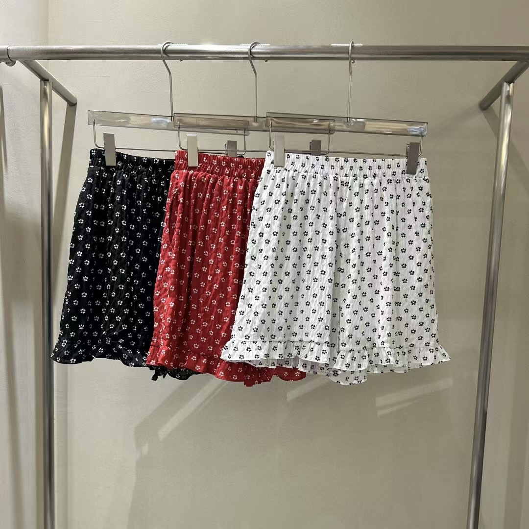 东大门正品夏季新款碎花短裤