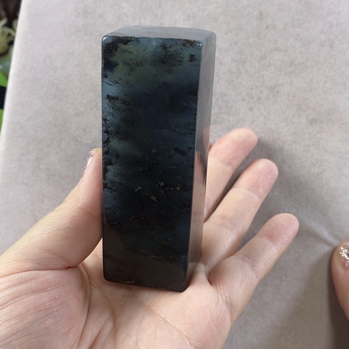 岫玉手把件未镶嵌