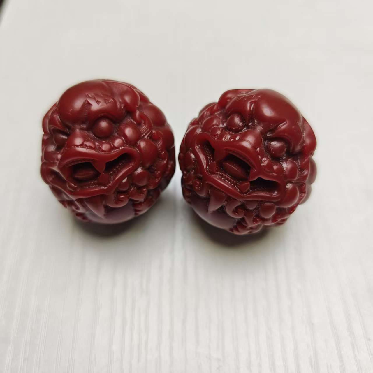 鸡油红手球 精品手串搭配