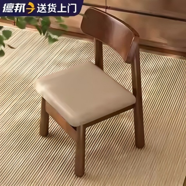 实木小椅子家用简约软包靠背板凳门口方凳换鞋凳客厅儿童小凳子