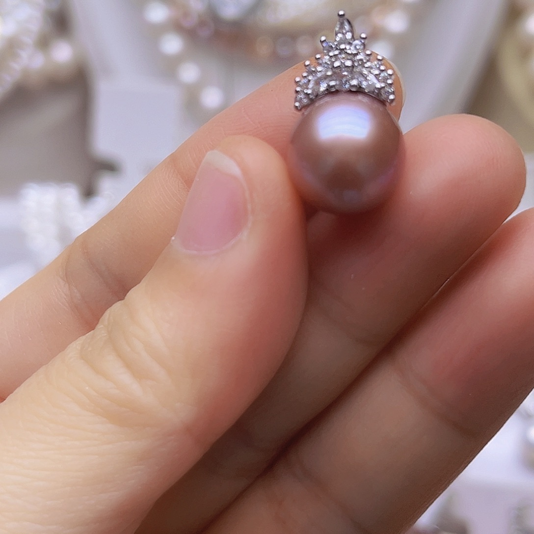 吊坠或者耳钉未镶嵌淡水珍珠