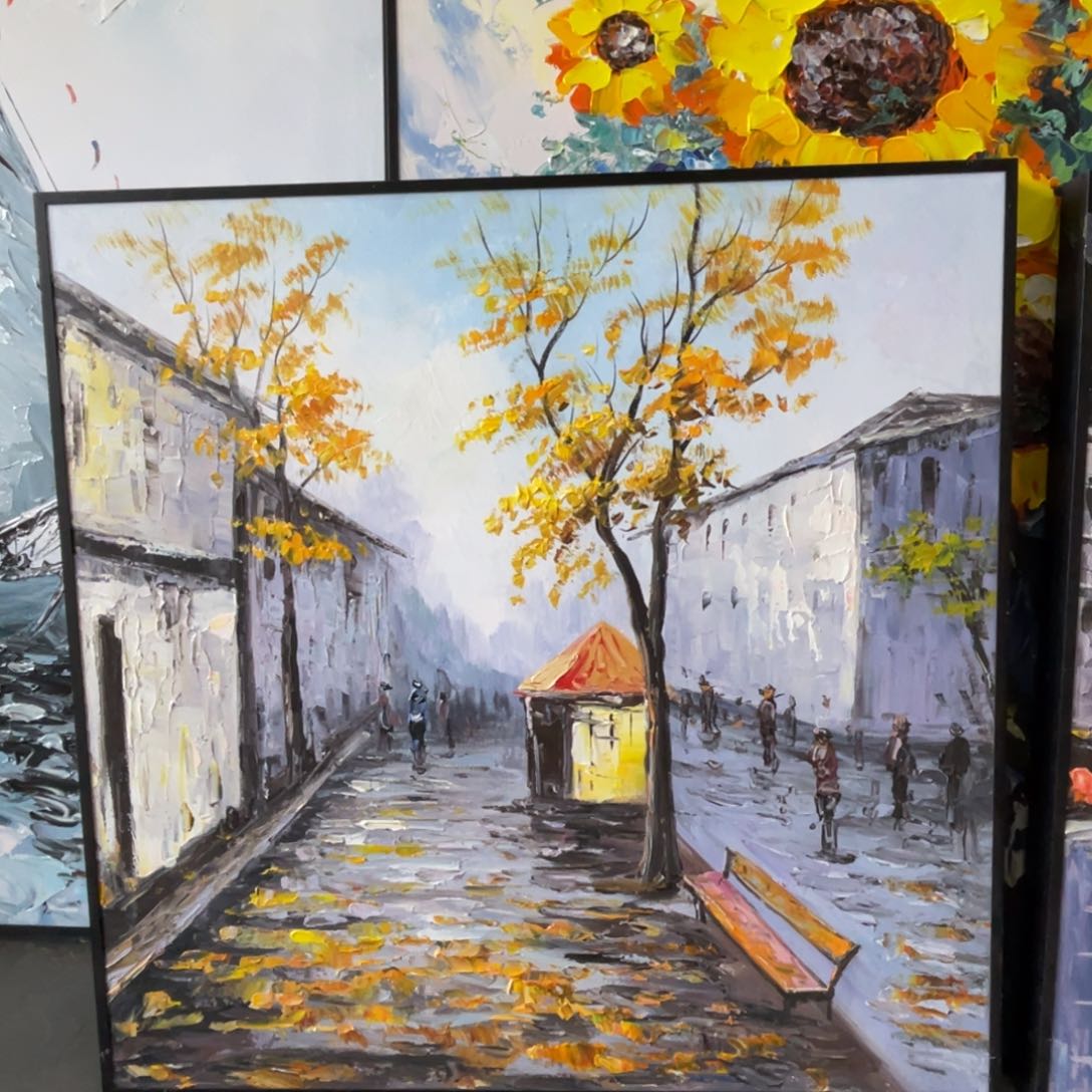 油画油画作品欣赏60.60带铝合金框