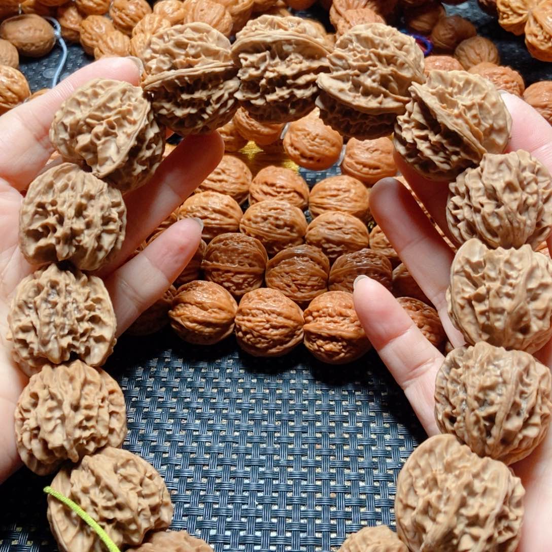 文玩核桃手串岐山三棱