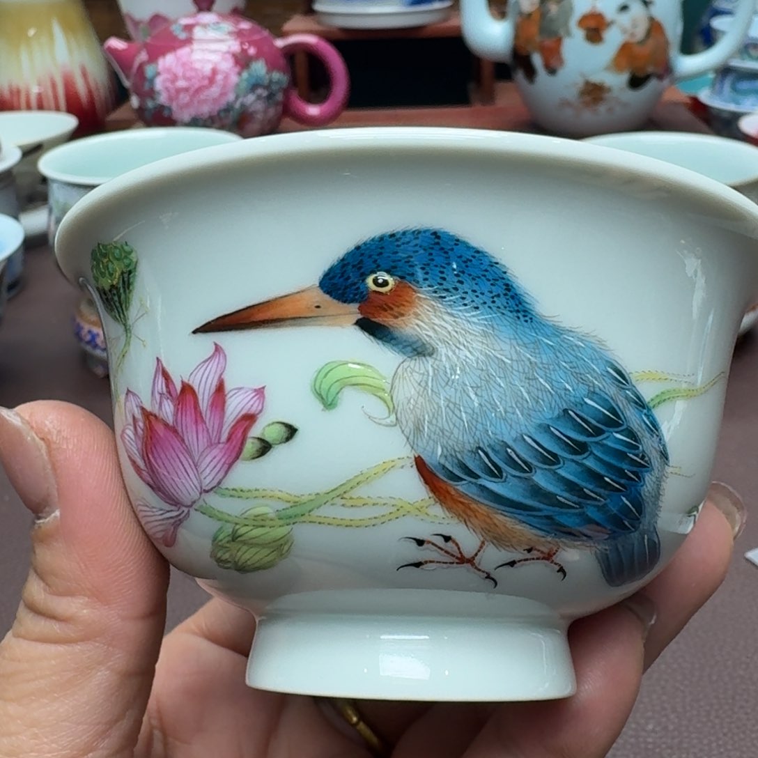 瓷片景德镇仿古手工制作精品展示