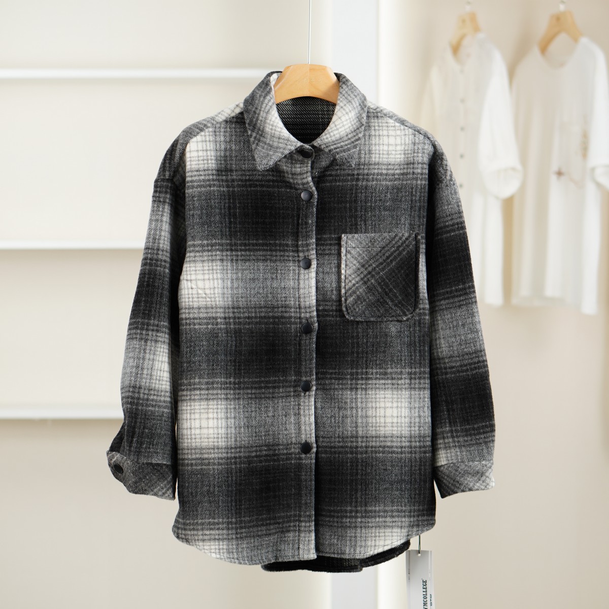 麦迪尚品【唯】51203132 文艺风宽松衬衫春秋女装品牌折扣