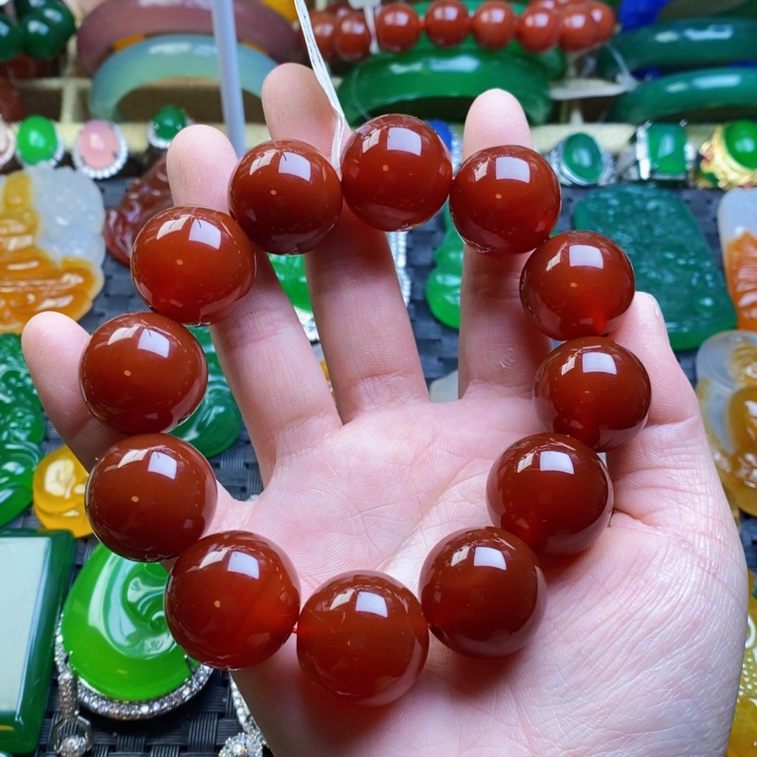 T***下玛瑙/玉髓未镶嵌手链卡20