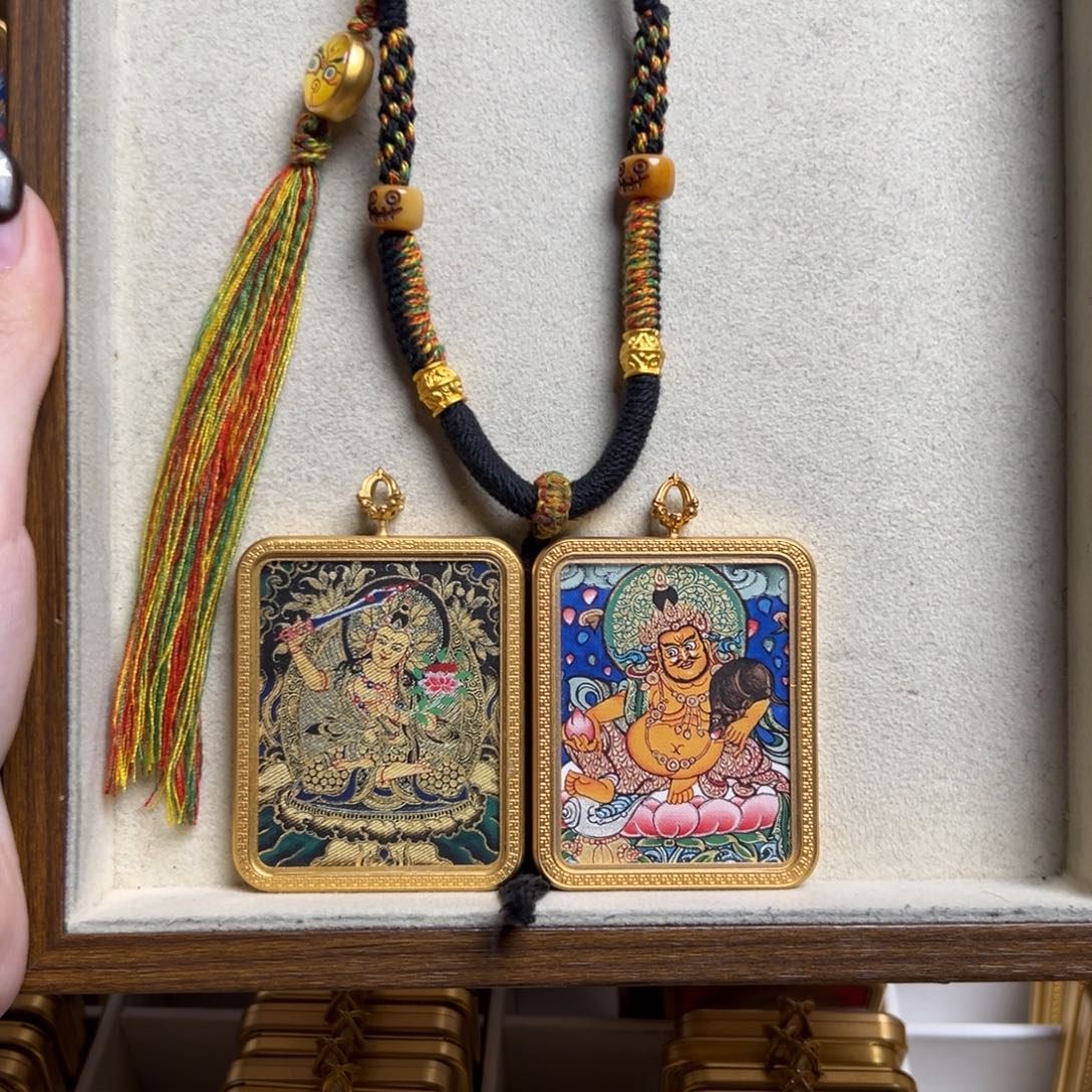 鑫***业吊坠双面定制文殊黄老爷