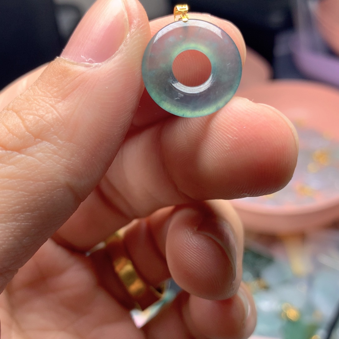 【闪购商品】翡翠颈饰18K金镶嵌翡翠