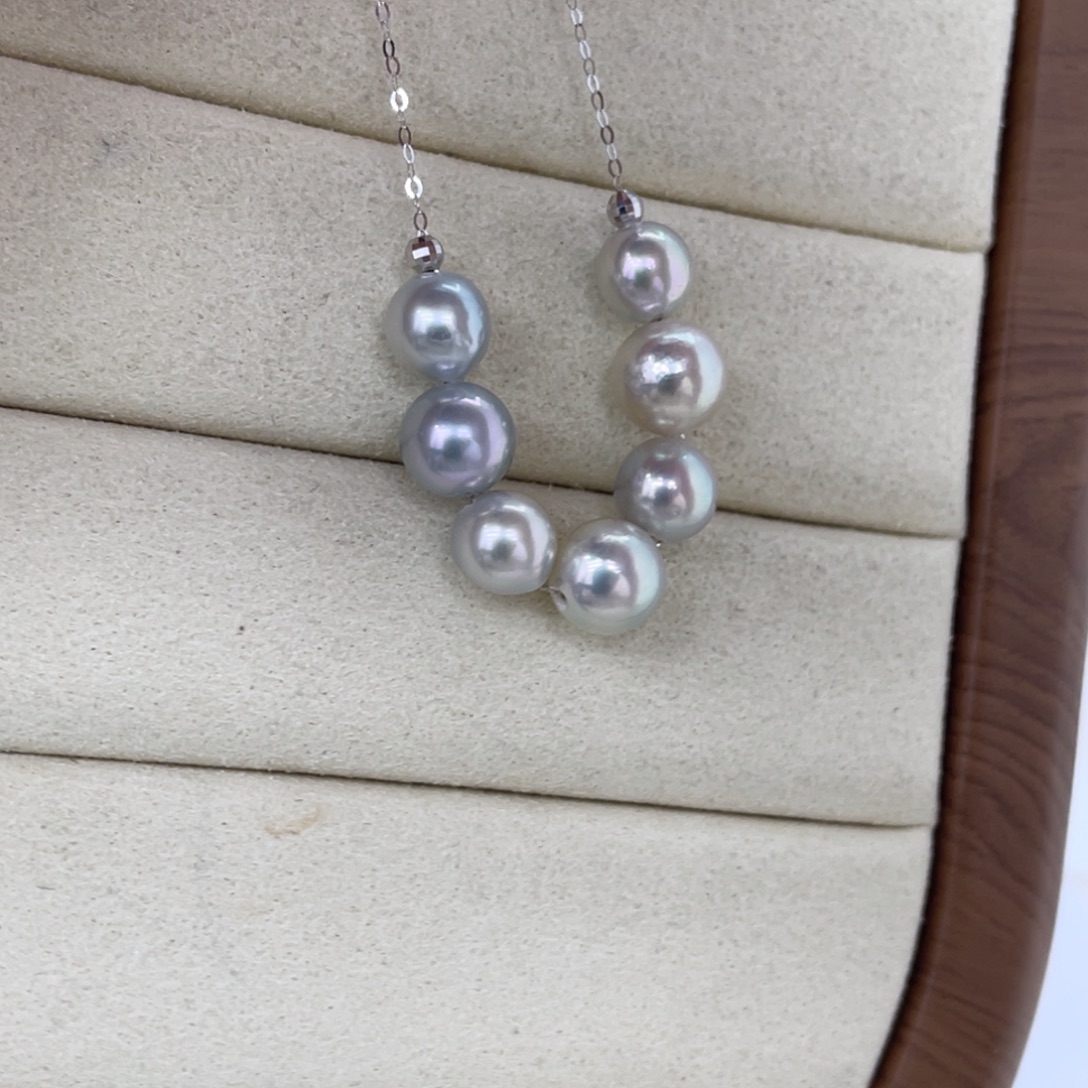 海水珍珠18K金镶嵌项链