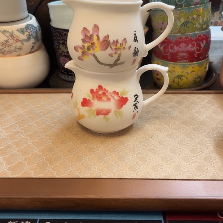 陶瓷公杯微瑕2个一组