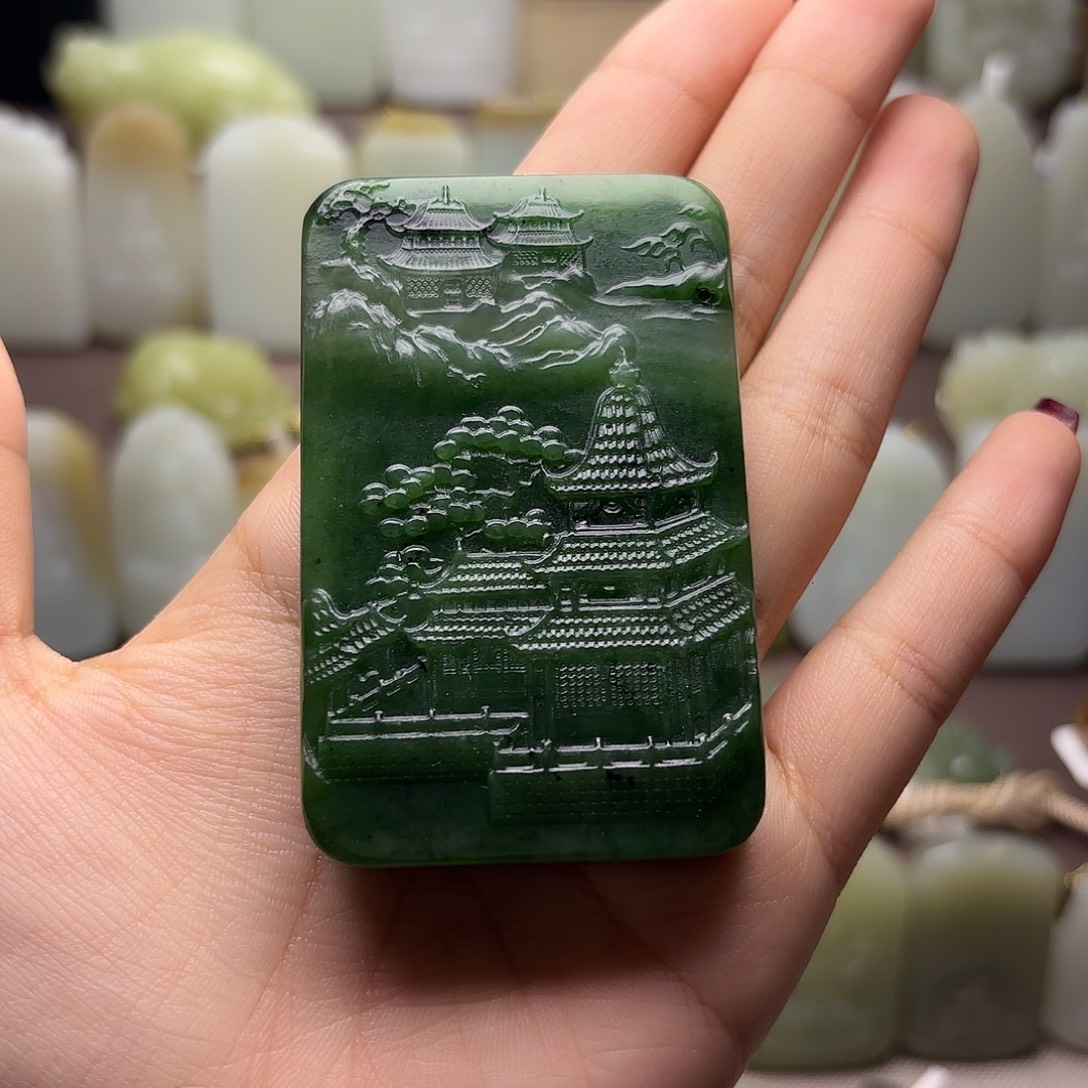 不****和田玉未镶嵌挂件