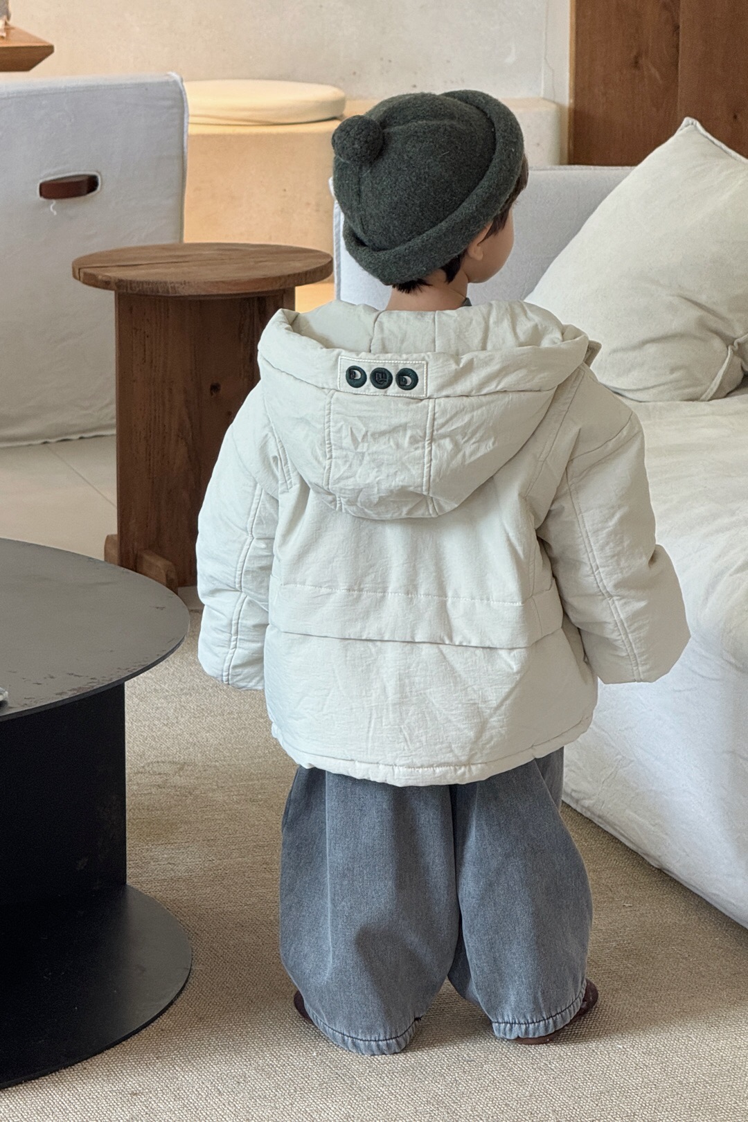 新款韩版加厚加绒儿童连帽派克服棉服外套秋冬保暖时尚