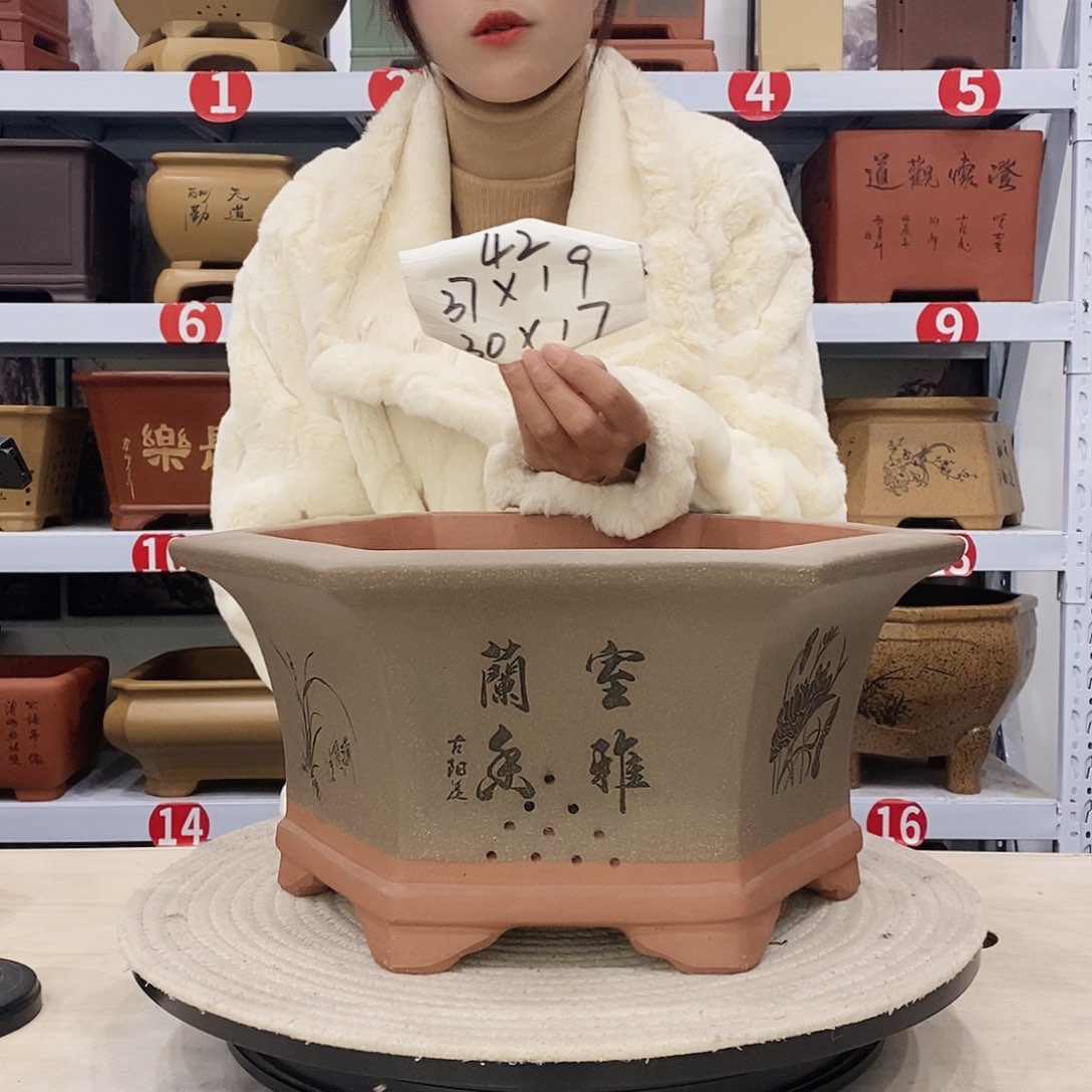 紫砂花盆紫砂花盆