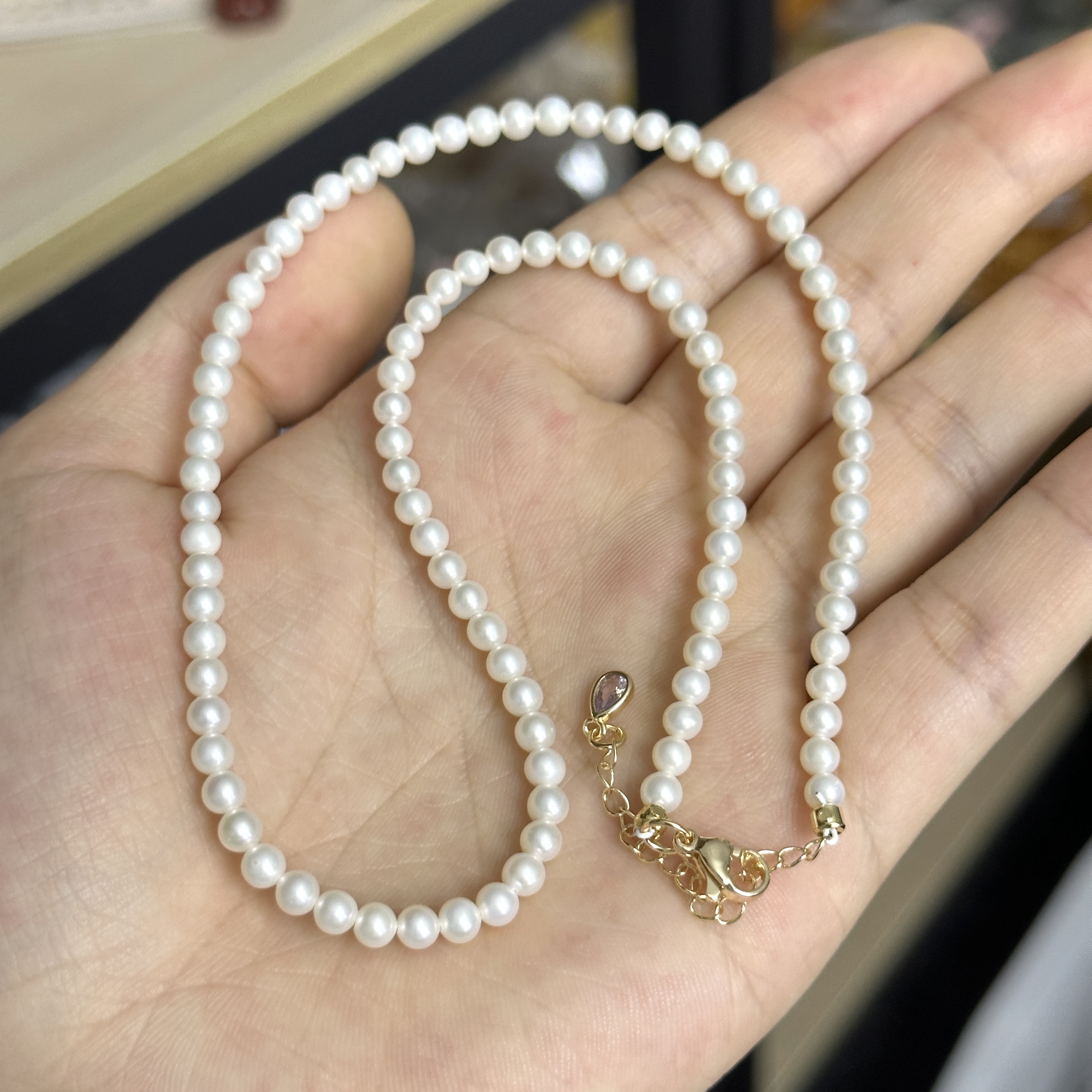 【Zh1】时尚百搭珍珠项链一条