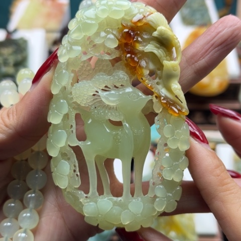 岫玉挂件未镶嵌挂件