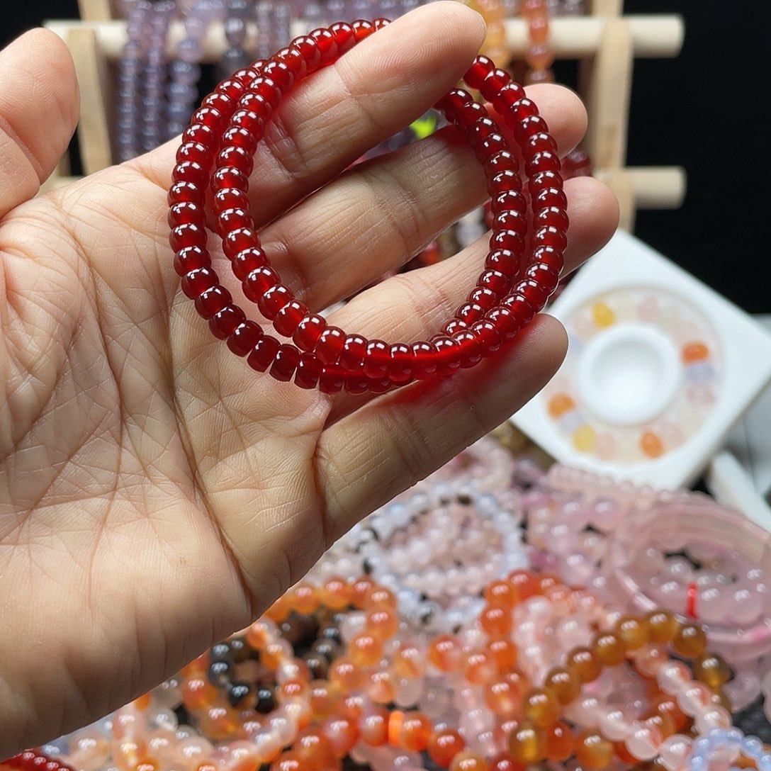 路***。玛瑙/玉髓合金手链