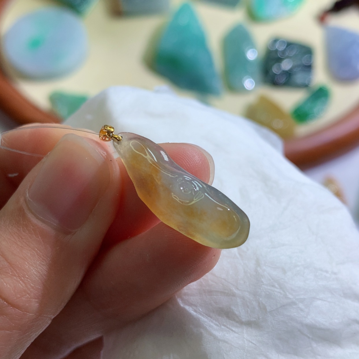 【闪购商品】翡翠吊坠(不含链)未镶嵌 7721