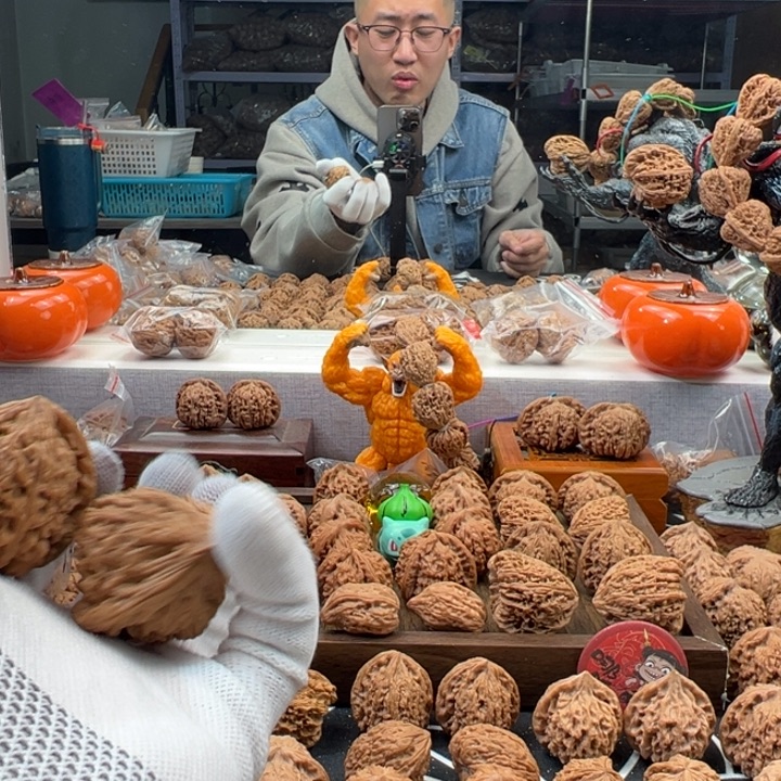 迷***糊文玩核桃吊坠天使之翼