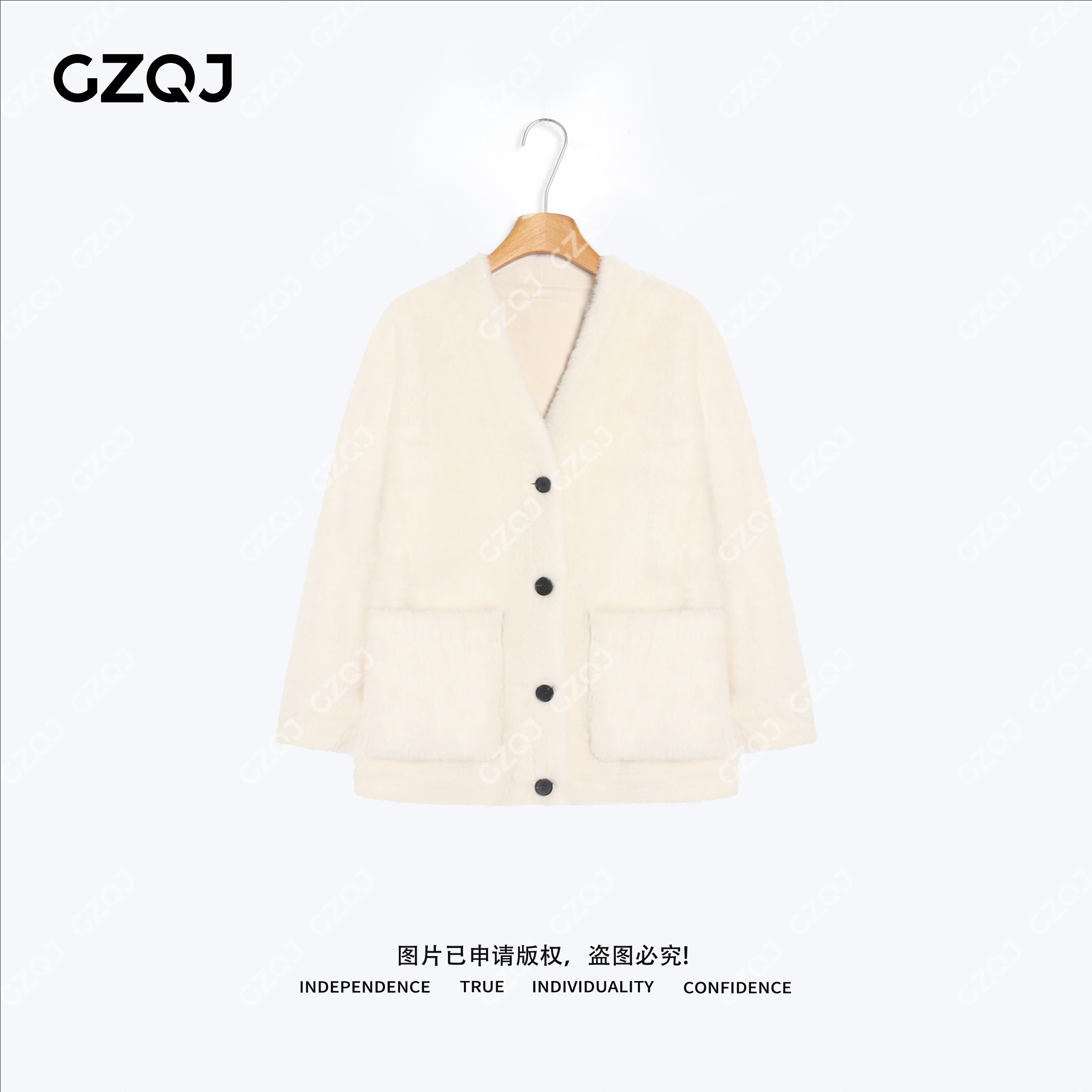 老琴私服【米雪绒语】100芭莎羊毛慵懒休闲保暖毛毛外套女冬季90797