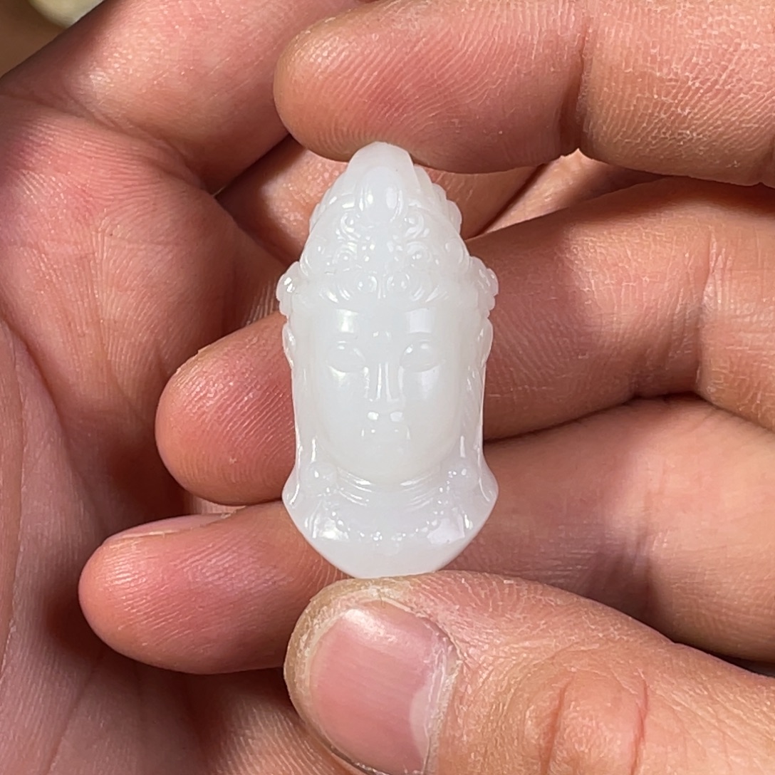 和田玉未镶嵌吊坠(不含链)