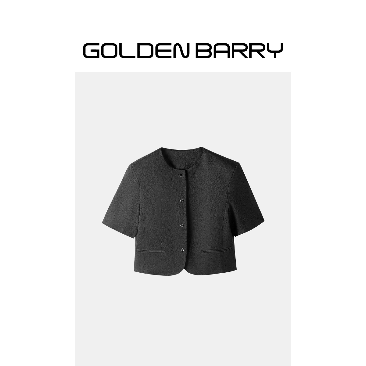 GOLDENBARRY|124062提花短款外套【微瑕1】