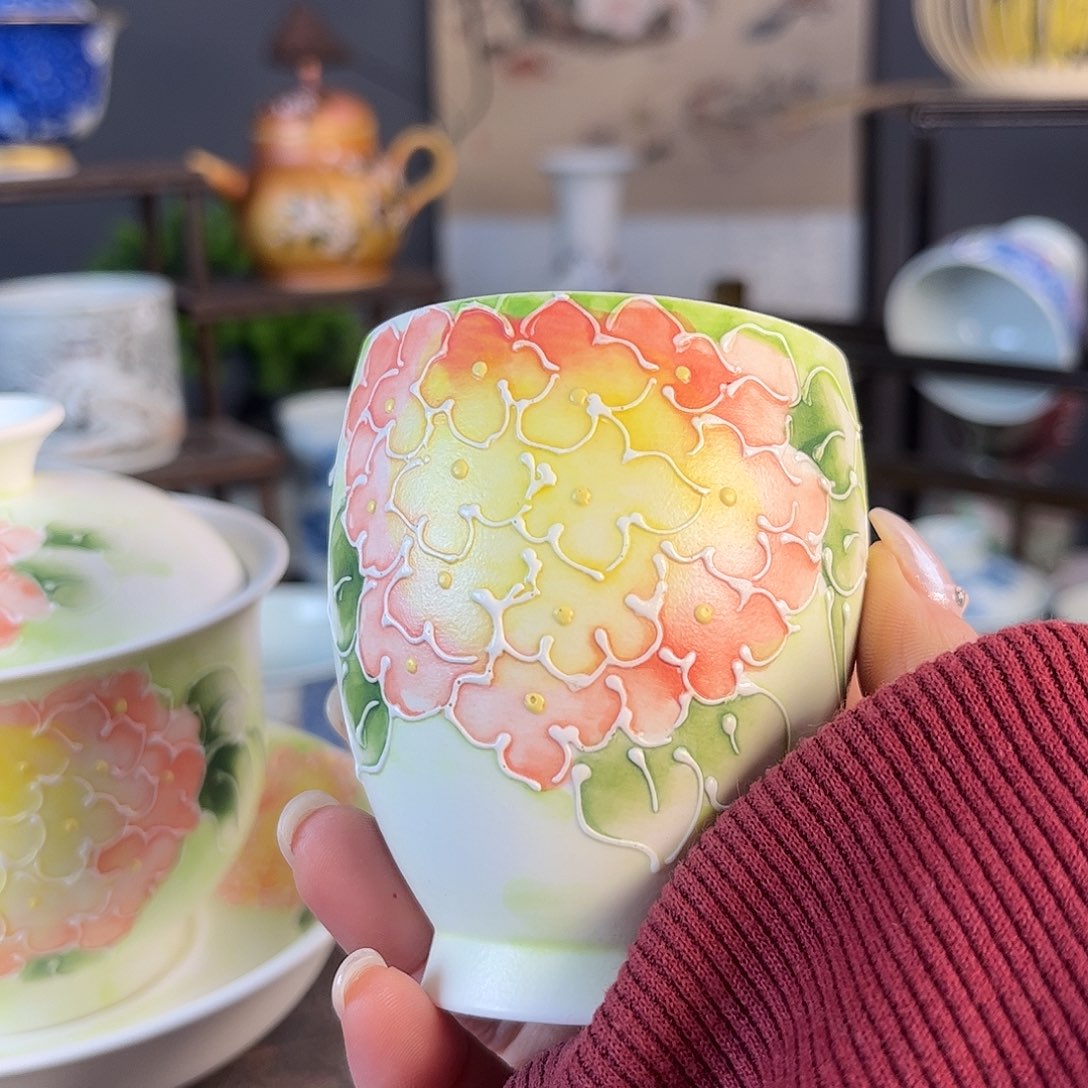 杯景德镇陶瓷茶杯多人