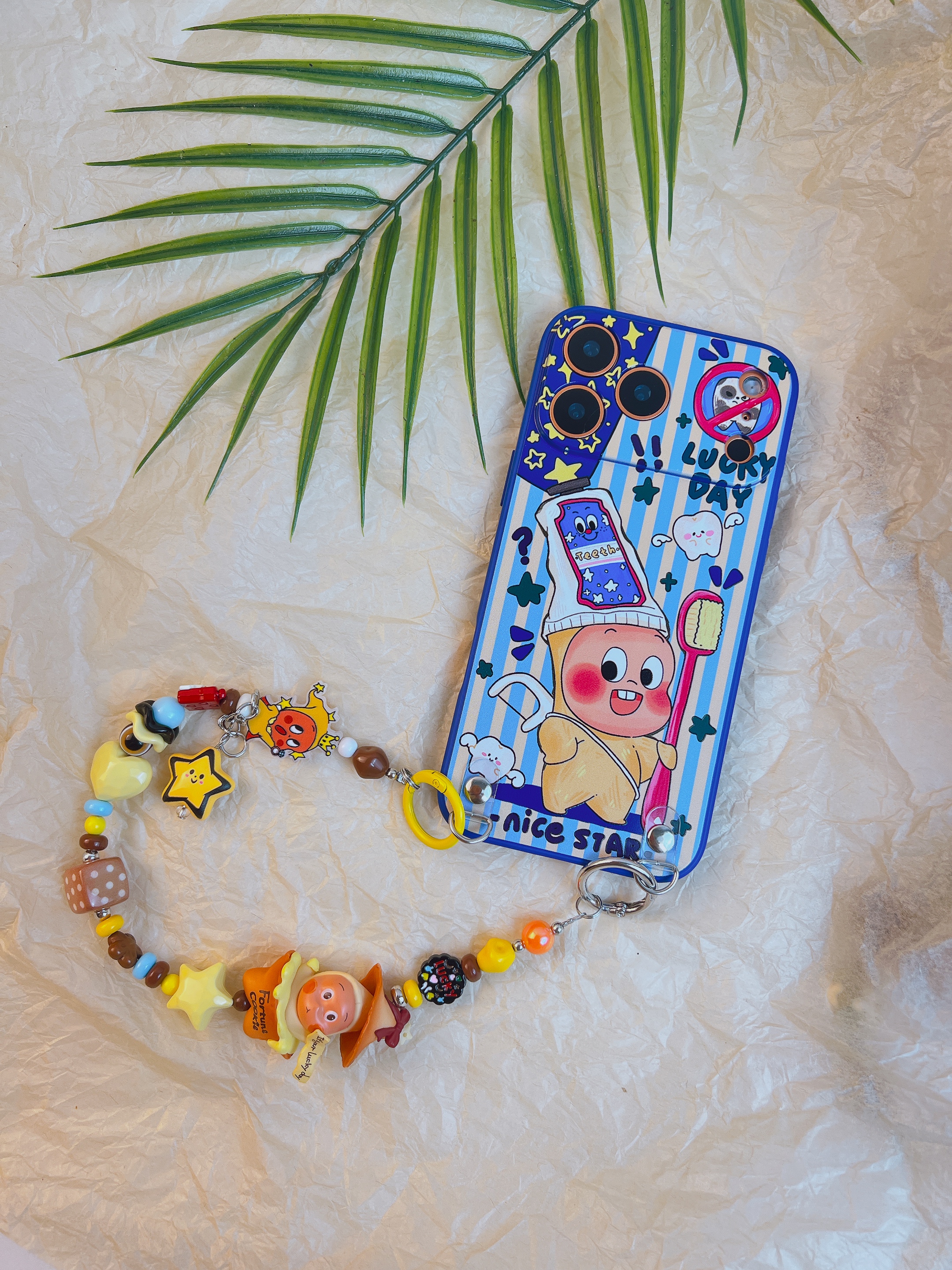 品申原创硅胶牙膏星星人串珠手提链适用华为mate80pro手机壳