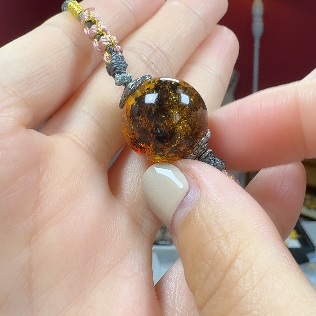 琥珀未镶嵌手链手绳