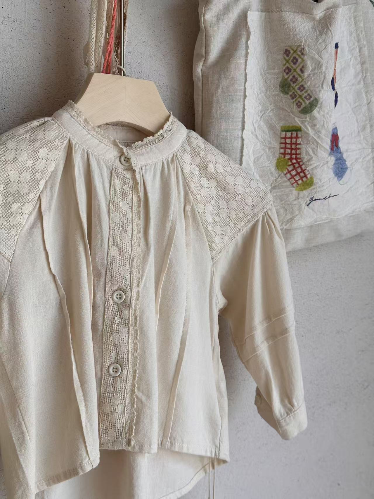 秋季套装组合HB248（汉服）27103   杏色衬衫