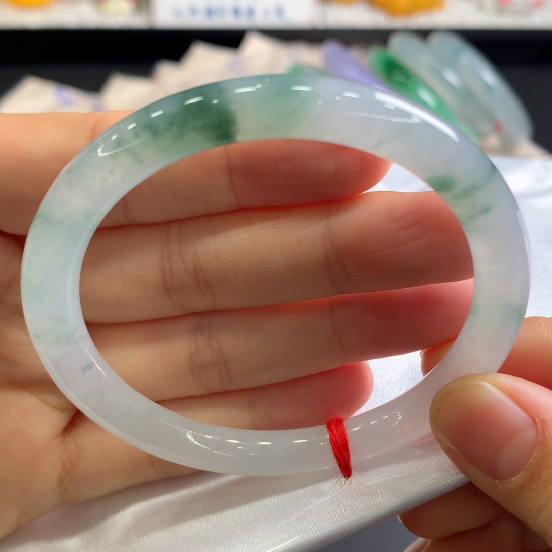 翡翠未镶嵌手镯4号美人条