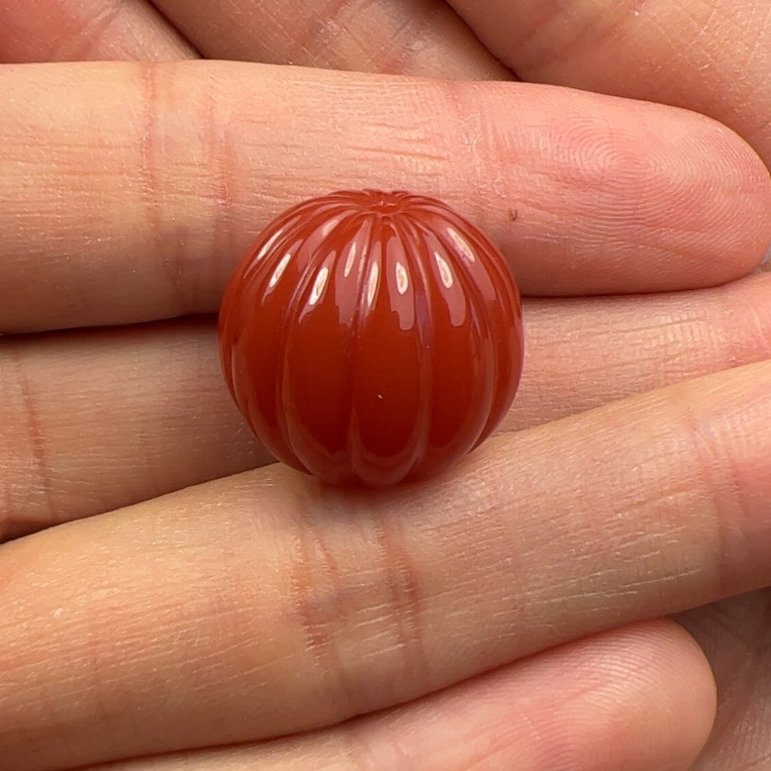 未镶嵌瓜珠南红玛瑙