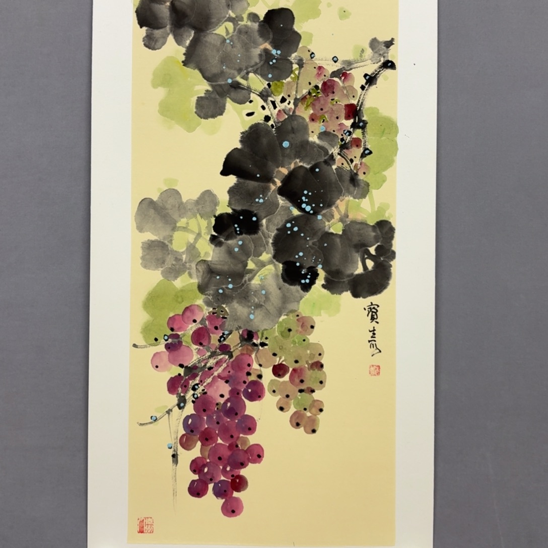 国画艺术家真人手绘