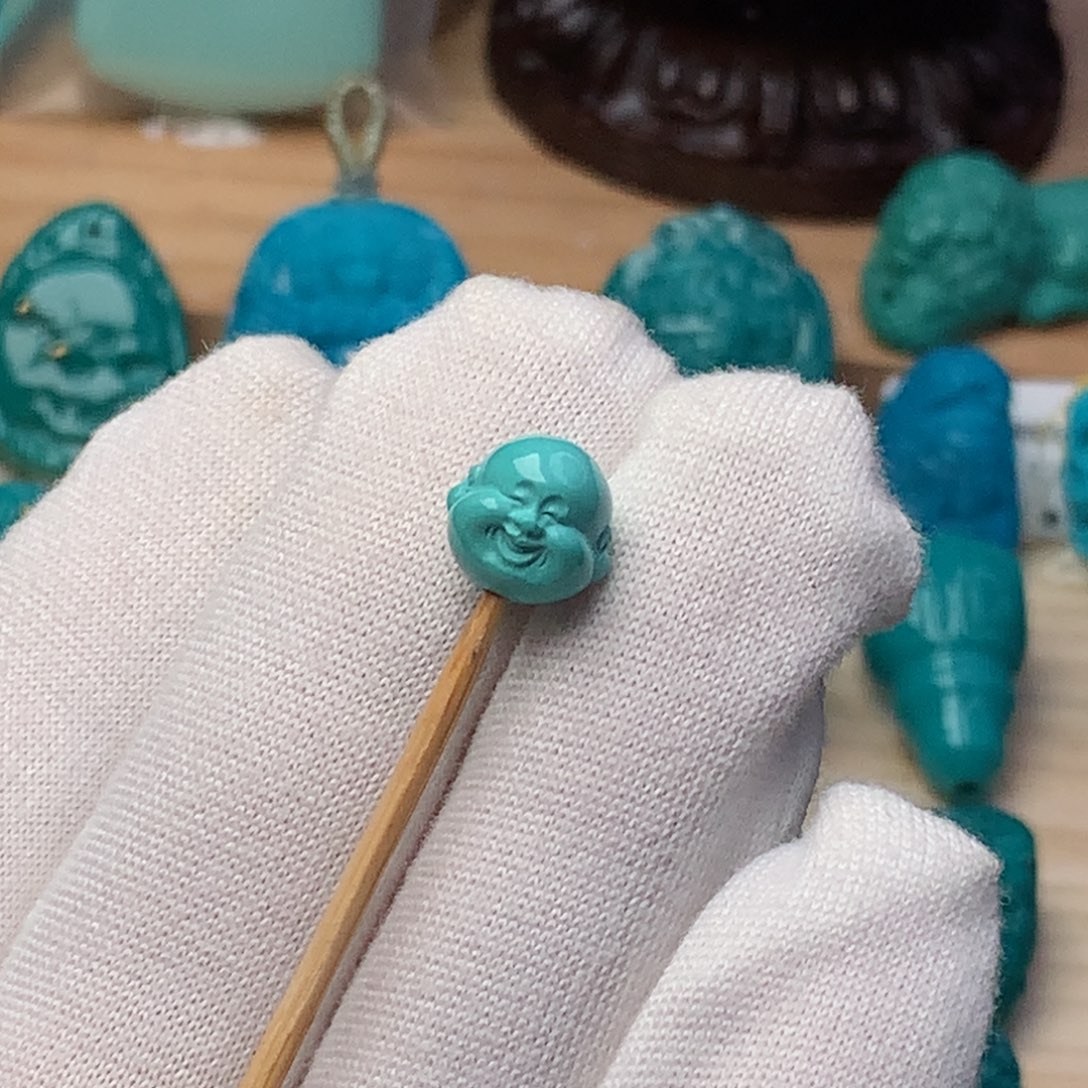 绿松石珠宝奇石未镶嵌