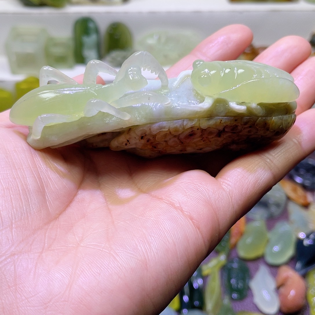 蛇纹石玉颈饰未镶嵌